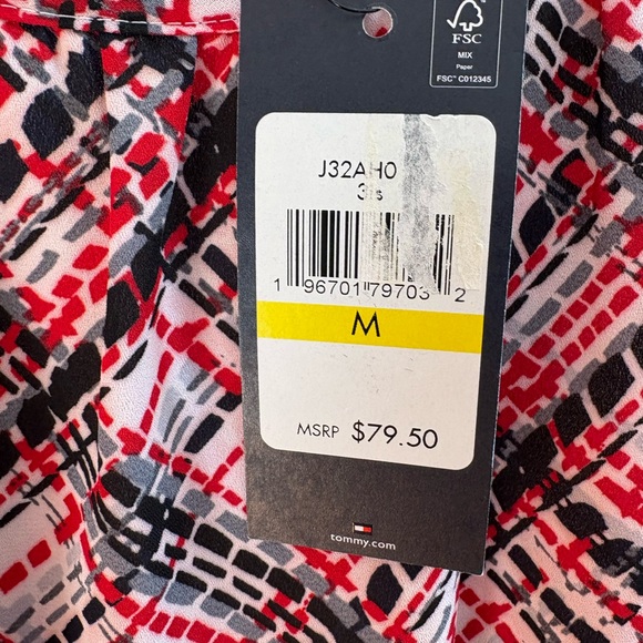 Tommy Hilfiger Plaid Blouse M - Picture 4 of 5